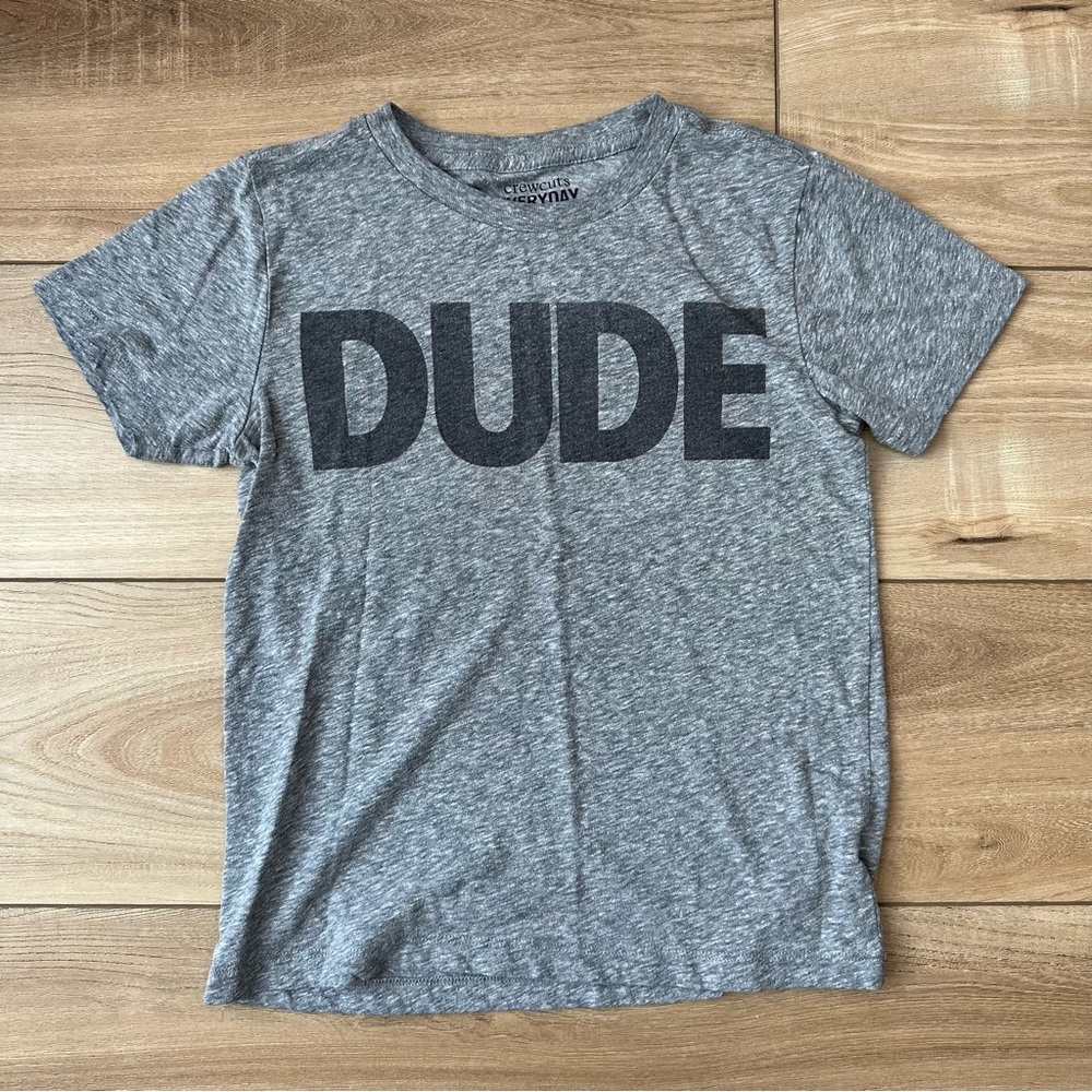 Jcrew Crewcuts DUDE tshirt SZ 8